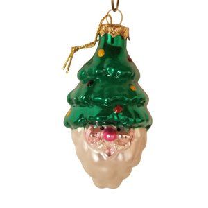Christmas Ornament Glass Santa Tree Thomas Pacconi Museum Series 2003 Holiday
